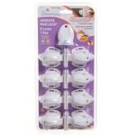 Dreambaby Child Safety Adhesive Mag Lock - 8 Pack