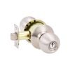 Lockwood Satin Stainless Steel Symmetry Imperial Entrance Knobset