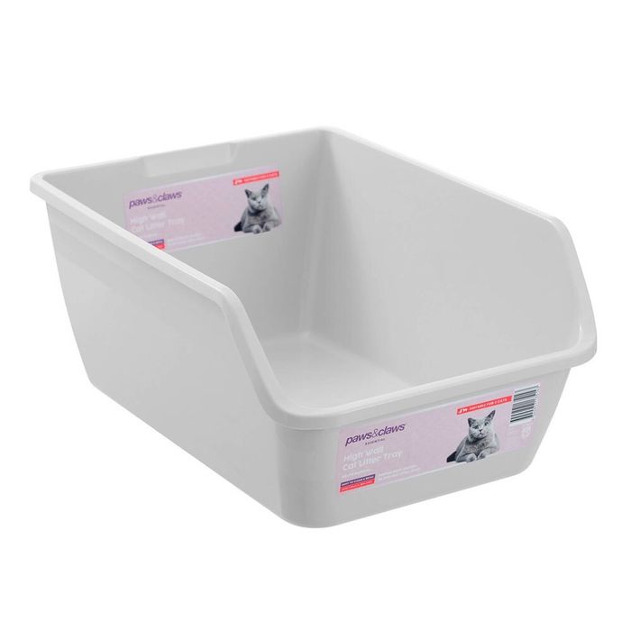 Paws & Claws Hygienic High Wall Cat/Kitten Litter Tray Medium 45x33.5x20cm