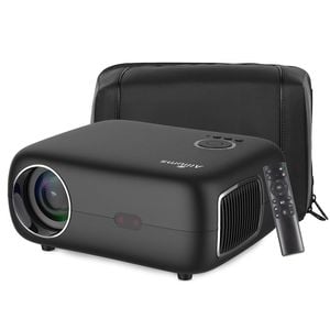ALLIUMS Projector Auto Focus & Auto Keystone, 1080p Full HD (Black)