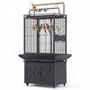 Advwin 176cm Extra Large Bird Cage with Play Top & Storage Cabinet