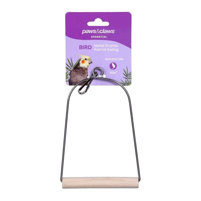 Paws & Claws Metal Frame Parrot Swing 8X15cm