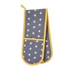 Ulster Weavers Double Oven Glove Bees Blue | 88 x 18cm