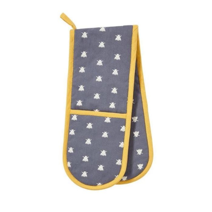 Ulster Weavers Double Oven Glove Bees Blue | 88 X 18cm