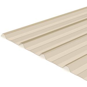 Suntuf Trimdek 1.8m Smooth Cream Polycarbonate Roofing Sheet