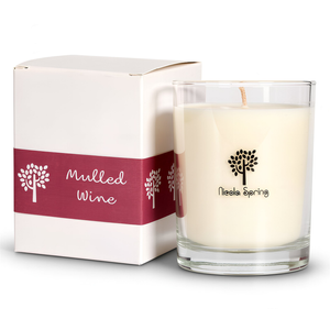 Nicola Spring 160g Soy Wax Scented Candle - Mulled Wine - 28 Hour Burn Time Relaxation Aromatherapy Gift Ready Jar Candle