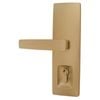 Trilock Urban Aurora Double Cylinder Entrance Lever Set in Satin Brass