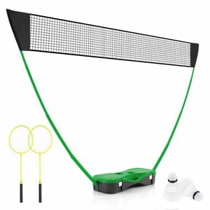 Costway Badminton Tennis Net Set Portable Foldable Volleyball Kit