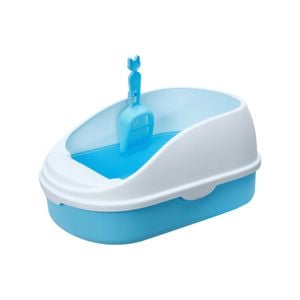 Yes4pets Medium Portable Cat Toilet Litter Box Tray With Scoop