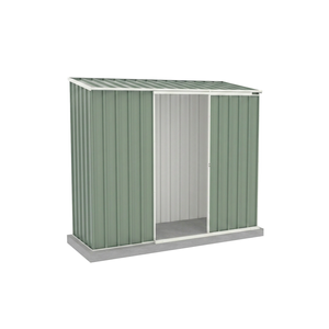 Absco Sheds 2.26 x 0.78 x 1.95m Pale Eucalypt Ezislider Single Sliding Door Garden Shed