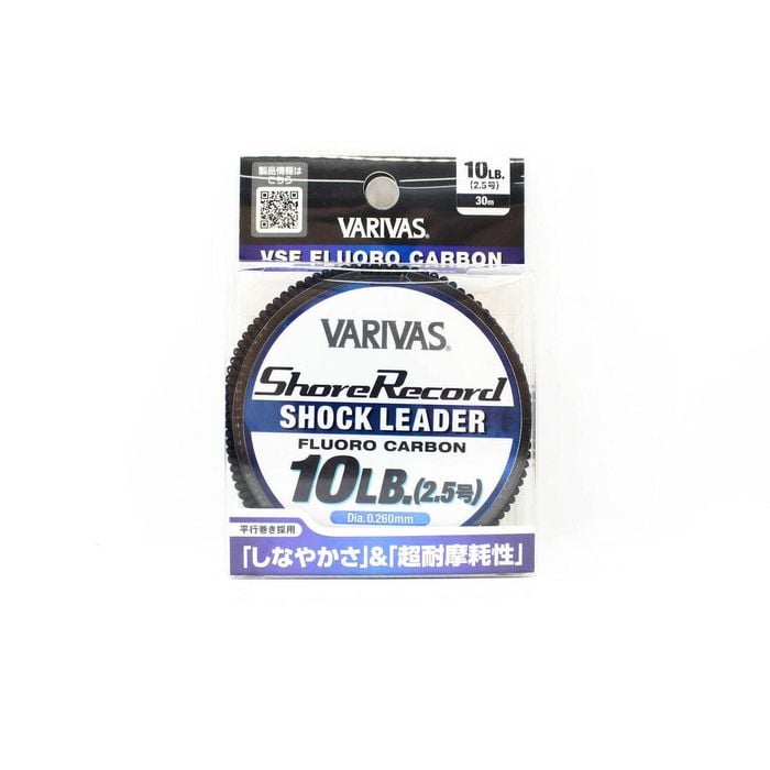 Varivas Shore Record 30m VSF Fluorocarbon Shock Fishing Leader 10lb