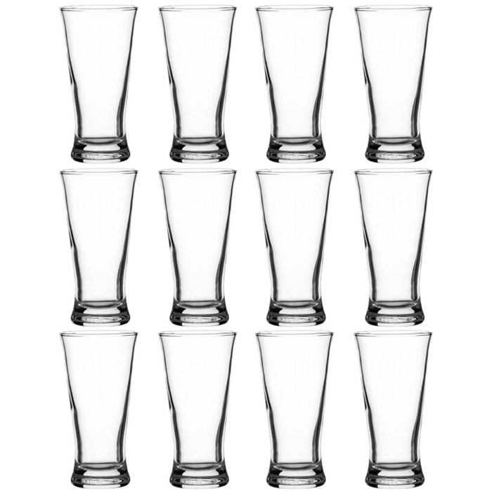 Crown Pilsner Beer Glasses 200ml | Set Of 12