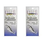 2x Surecatch Wilson Bait Jig - Fish Skin Fishing Rig 6 Hook - Size 10