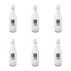 6PK Glass & Co Elle Tall Leak-Proof Clip Lid Round Water Bottle 1L Clear