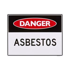 Sandleford 450 x 600mm Asbestos Plastic Sign