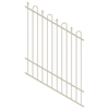 ProtectorAl 350 - 1200 x 1500mm Raked 16-30º Surfmist Loop And Spear Top Pool Fence Panel