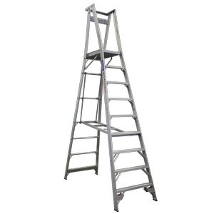INDALEX 2.7m Industrial Aluminium 150KG Pro Series Platform Ladder