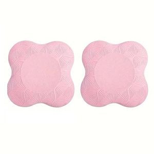 Thick Yoga Knee Pad Non-Slip Foam Support Mat(Pink)