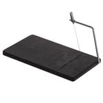 Davis & Waddell Fine Foods Cheese Slicing Board with Spare Wire Black & Stainless Steel 28x16.5x1.5cm