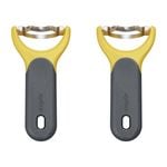 2PK Zyliss Stainless Steel Corn Stripper/Peeler 14.5cm - Yellow/Grey