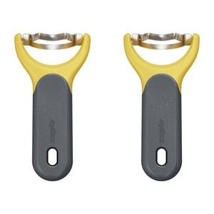2PK Zyliss Stainless Steel Corn Stripper/Peeler 14.5cm - Yellow/Grey
