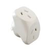HPM White 10A Double Adaptor