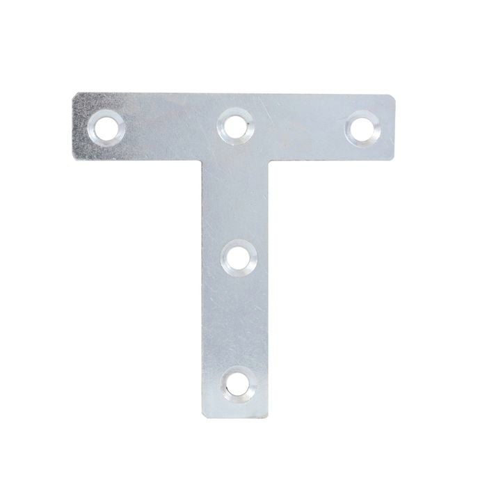 Carinya 76 x 76mm Zinc Plated T Shape Mending Plate