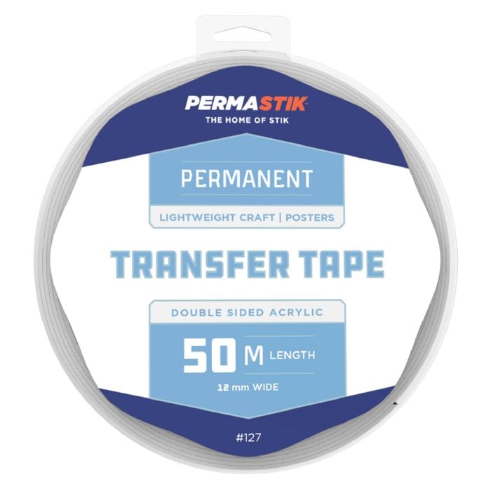 Permastik 50m x 12mm Double Sided Craft Tape