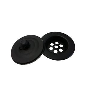 EZYFIX 40mm Black Matte Retrofit Waste Insert And Plug Bath/Basin Repair Kit