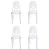 Sk Designer Living | Pack Of 4 | Replica Philippe Starck Louis Ghost Victoria Chair | Clear