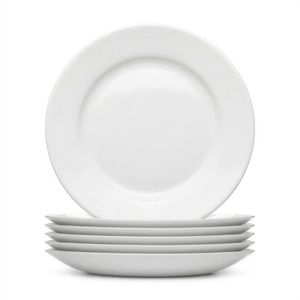 Argon Tableware Round Opalware Dessert Plates - 19cm - White - Pack of 6