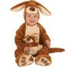 Rubie's Australian Kangaroo Costume with Joey Pouch for Kids – Plush Hooded Onesie, Brown Colour, TODDLER