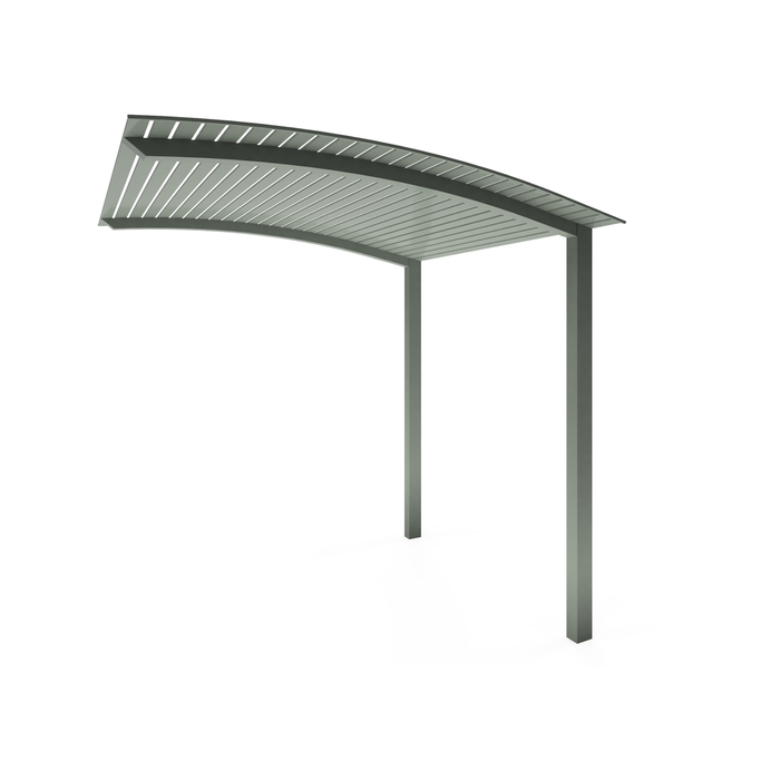 Exterior Life 3.25m Miami Curved Woodland Grey/Woodland Grey Pergola