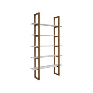 Modern Furniture MAREN Display Unit 110 cm - Natural & White