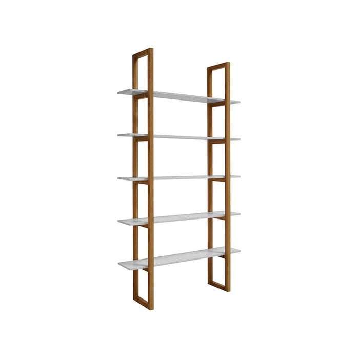 Modern Furniture MAREN Display Unit 110 cm - Natural & White