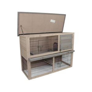 Yes4pets Double Storey Rabbit Hutch Guinea Pig Cage , Ferret Cage W Pull Out Tray