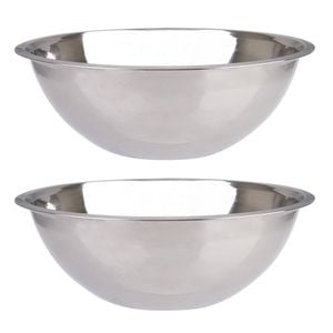 2PK Appetito Stainless Steel Mixing Bowl 32cm/5.5L - Silver