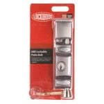 Lockwood Satin Chrome Security Door 680 Lockable Patio Bolt