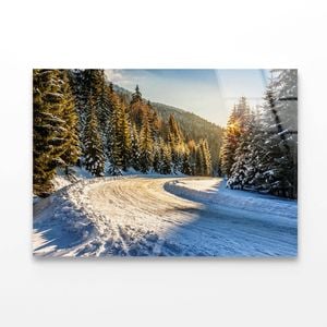 Snowy Road   Print 100% Australian Made 120 x 90cm  (Acrylic)