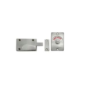 Miles Nelson Satin Chrome Toilet Indicator Bolt Lock