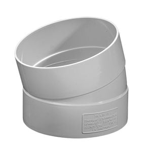 Holman 90mm 15° F-F PVC Stormwater Plain Elbow