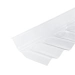 Suntuf 127 x 5 x 15cm Clear Corrugated Polycarbonate Wall Flashing