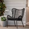  Mimosa Black Wicker Butterfly Chair