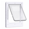 Advwin Pet Door with Soft Clear Magnetic Flap, 2-Way Locking Dog Door for Doors and Walls, 26.2x50cm