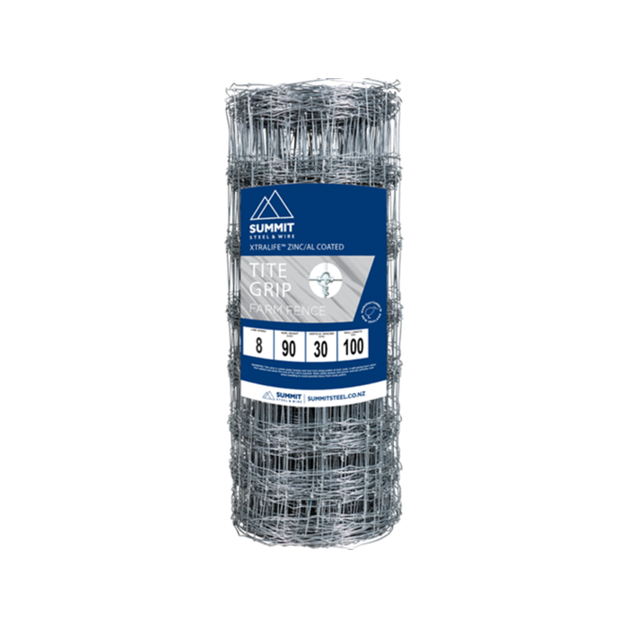 Summit Steel & Wire 900 x 300mm x 100m Tite Grip 8 High Tensile Farm Fence