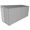 Build-a-Shed 1.5 x 4.5 x 2m Sliding Door Tunnel Shed without Side Doors - Zinc