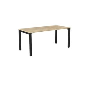 Olg Axis Table 4 Leg Black Frame New Oak Smooth Top L1600mm X W750mm