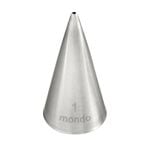 Mondo Stainless Steel #1 Round Piping Tip - Silver