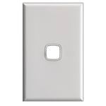 HPM Excel 1 Gang Grid and Plate White