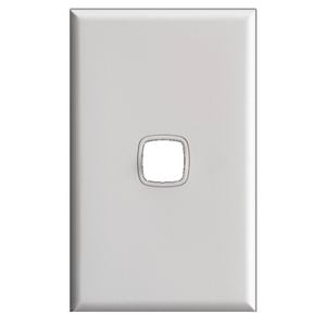HPM Excel 1 Gang Grid and Plate White